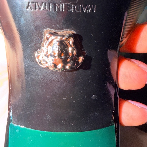 Versace Black and Green Mules - Picture 12 of 16